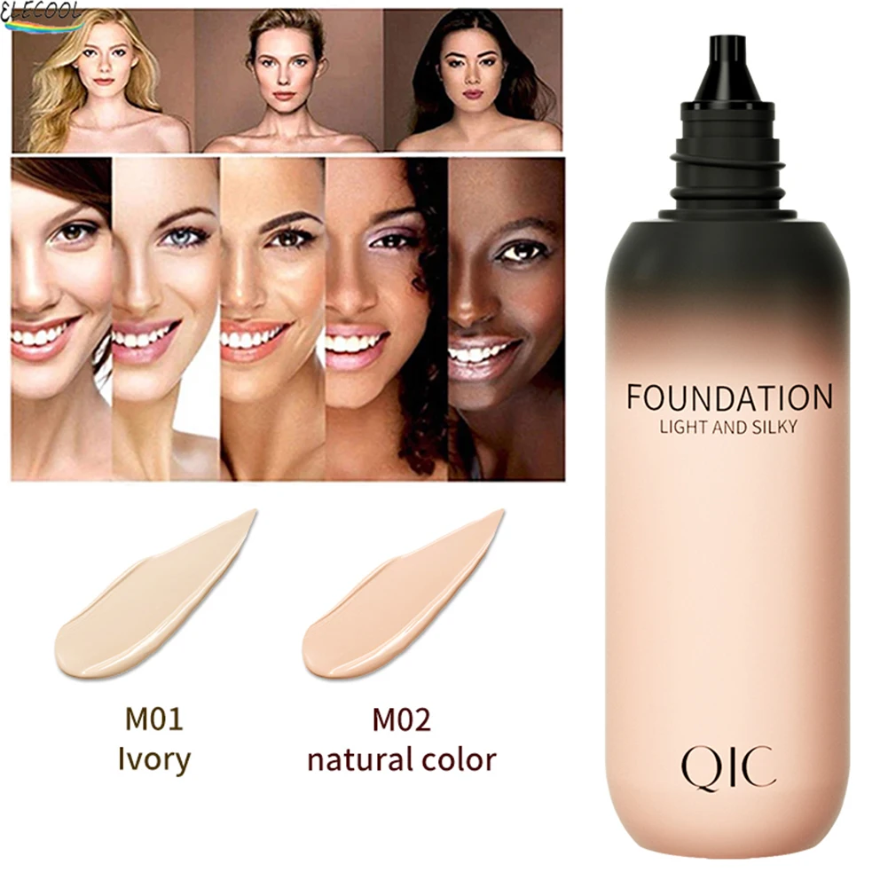 

30g QIC Liquid Foundation Longwear Full Coverage Concealer Oil-Contro lasting Foundation Even Skin Tone BB Cream Makeup