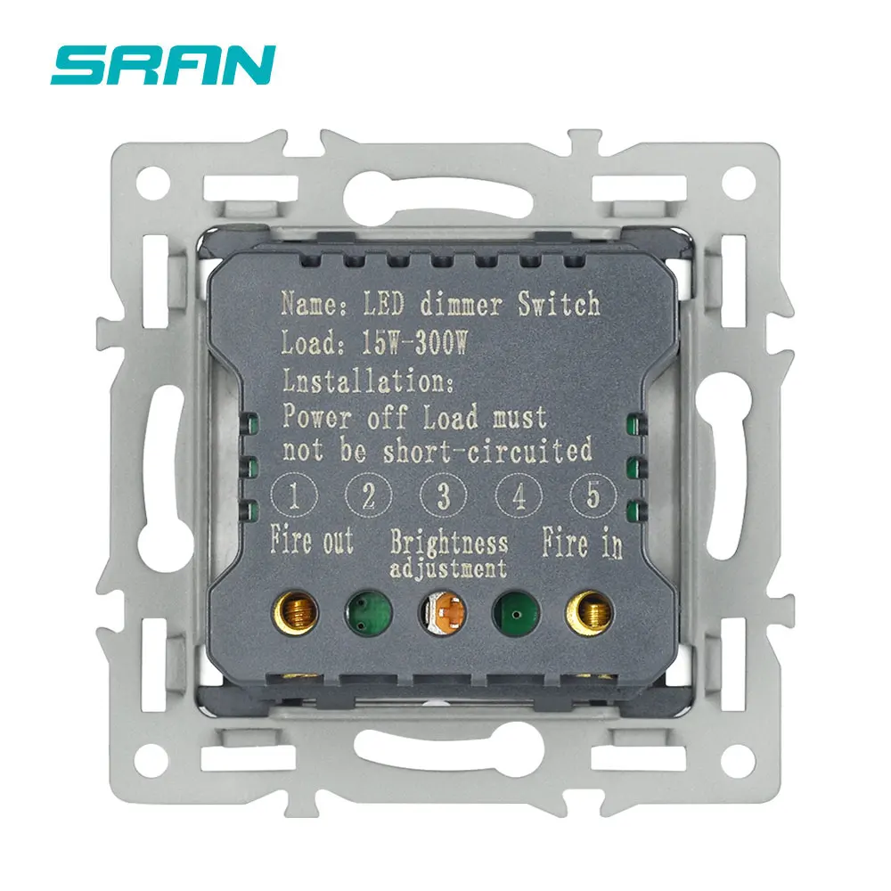SRAN EU Standard Dimmer Switch Brightness Controller For Lights，220v LED Dimmable Wall Mounted Switches F Series panels | Обустройство