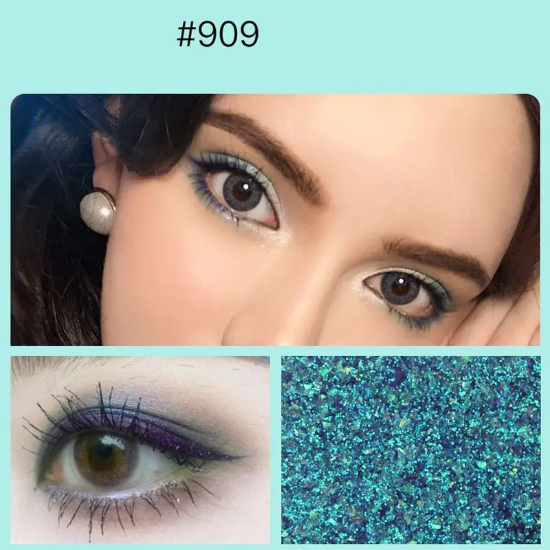 Мерцающие одноцветные тени для век стойкие водостойкие косметические