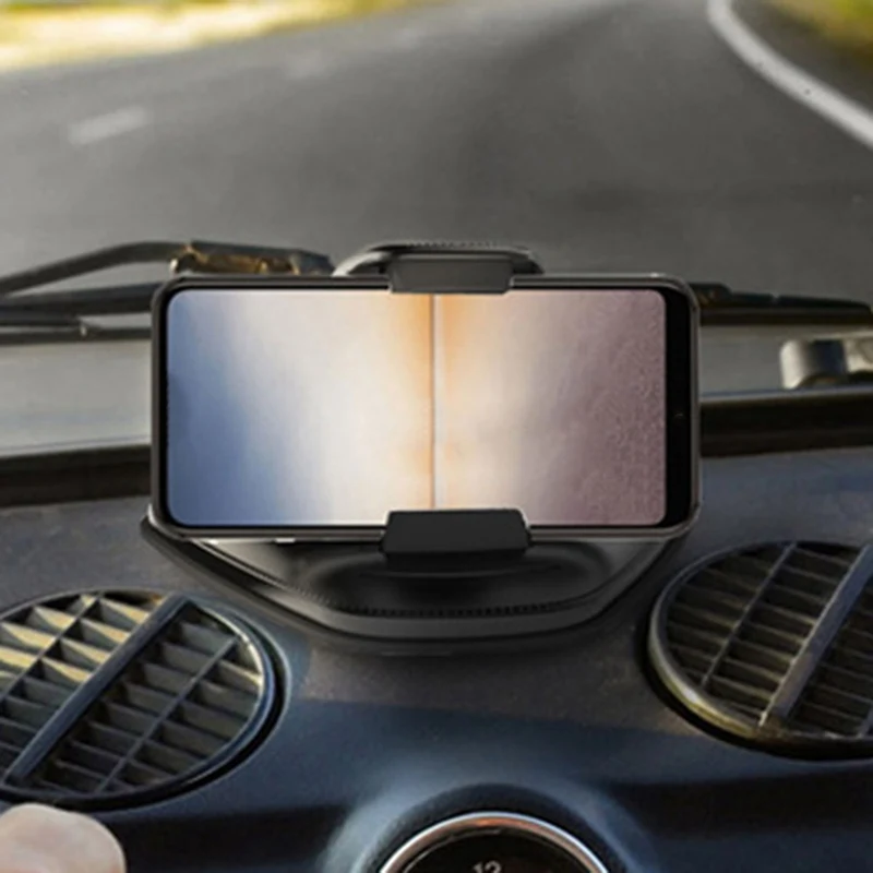 

1pc In-car Mobile Phone Holder Suction Cup Multifunctional Universal Car Dashboard Car Phone Holder Base Black