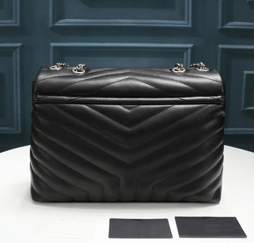 

Bolso de disegnador de lujo de cuero genuino para mujer, bandolera con cadena para mujer, cruado