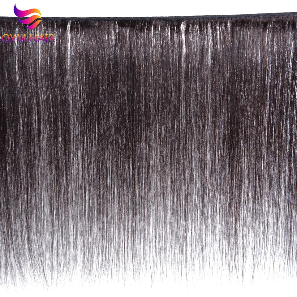 OYM волосы прямые пряди бразильских волос Плетение 100% человеческие натуральных