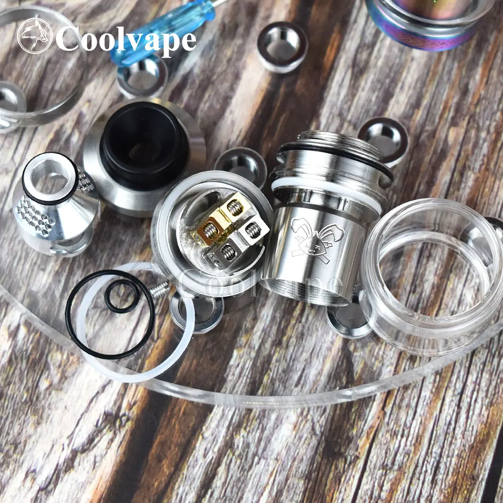 Электронная сигарета Wolf Coolvape Dead Rabbit V2 RTA с баком 2 мл/5 мл атомайзер двойной