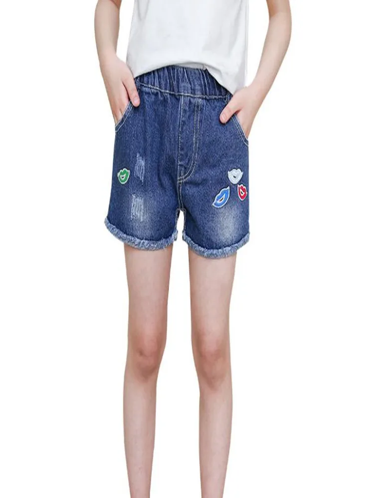 

Summer Girl Jeans Shorts, Summer Kids Hot Pants, Korean Version of Big Kids Pants