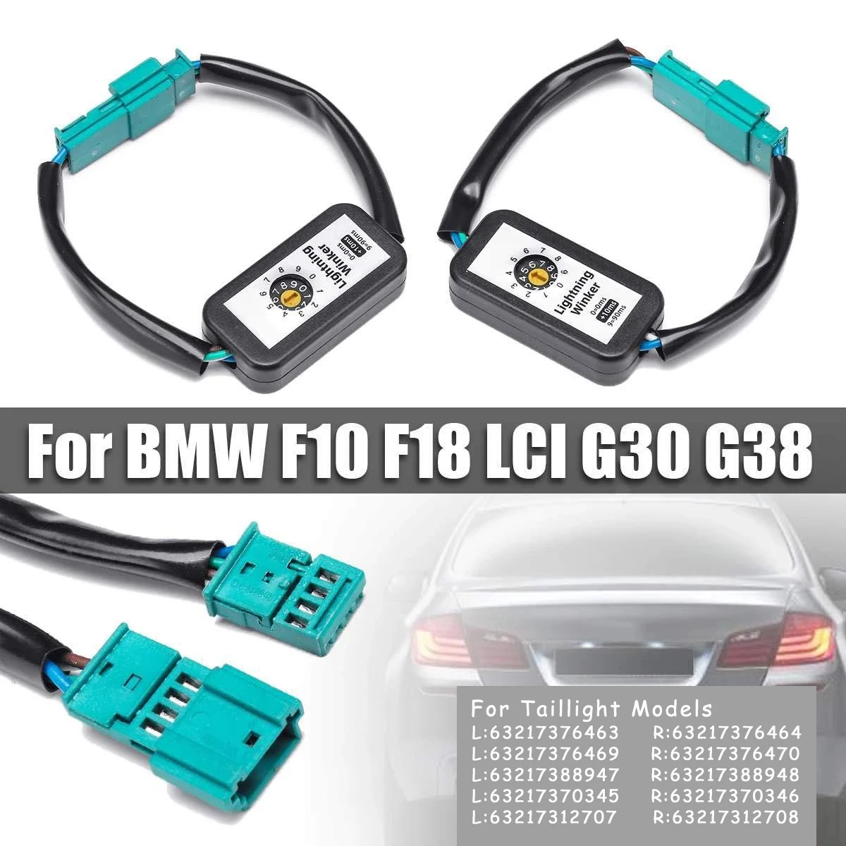 

Для BMW F10 F18 Lci G30 G38 llight динамический левый и правый указатель поворота светодиодный задний свет дополнительный модуль кабель жгут проводов