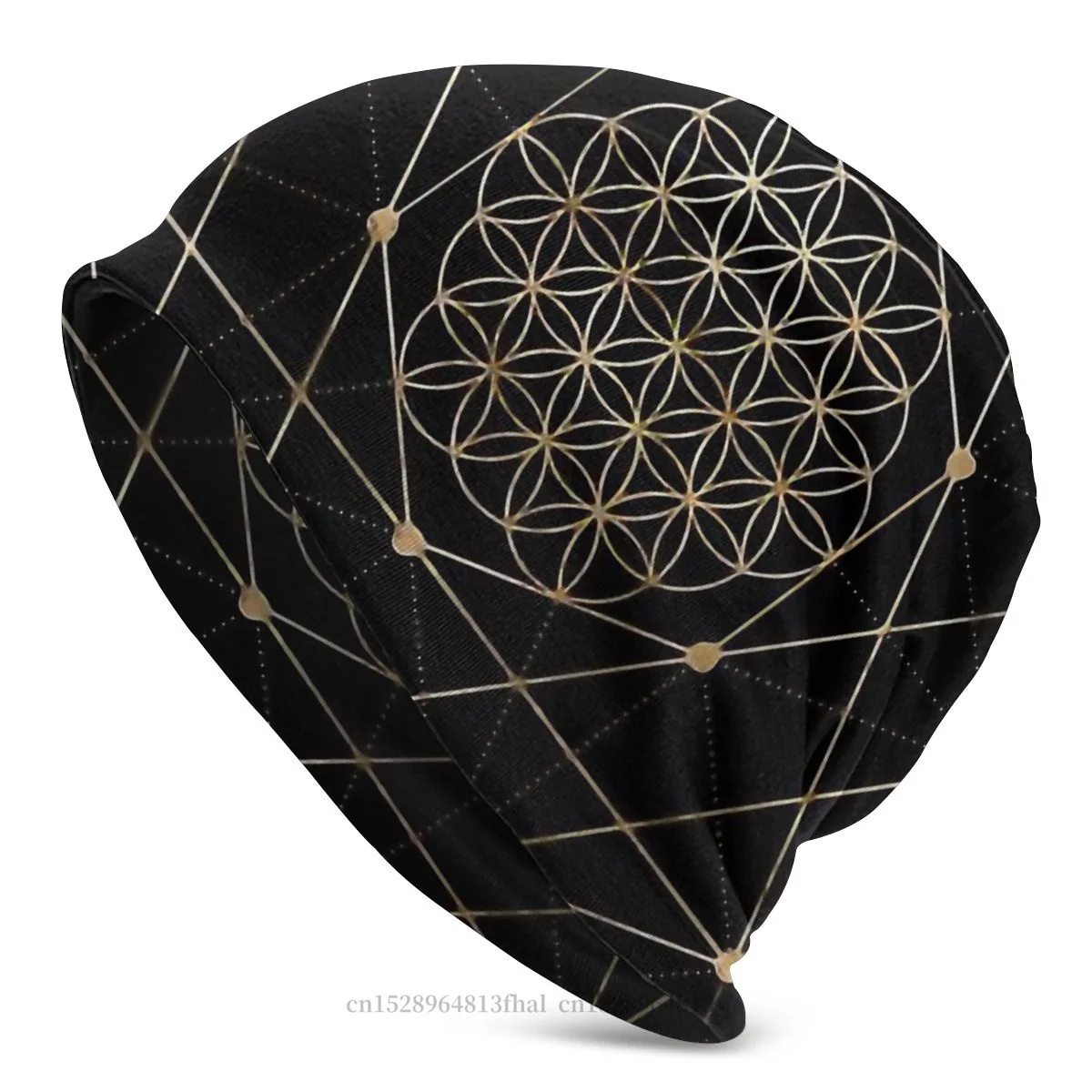 

Flower Of Life Bonnet Homme Winter Warm Knitted Hat Skullies Beanies Caps For Men Women Style Fabric Hats