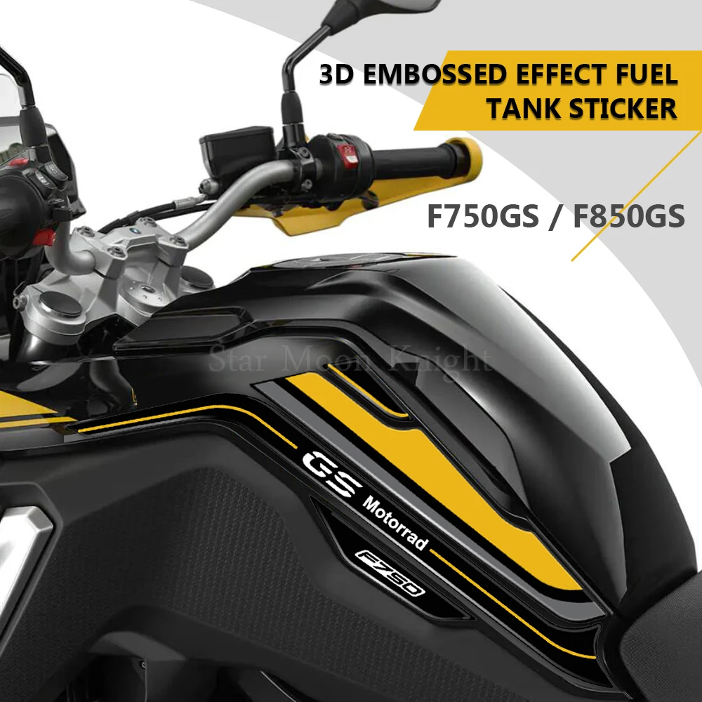 Motorcycle Accessories Fuel Tank Pad Sticker Decals Stickers 3D fuel tank protection sticker For BMW F750GS F850GS F 750 GS 850