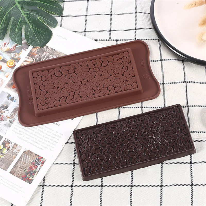 

Силиконовая форма для шоколада в виде кофейных зерен, рисовая цельная 3D необычная форма для торта, аксессуары для кухни, многоразовые Инстр...