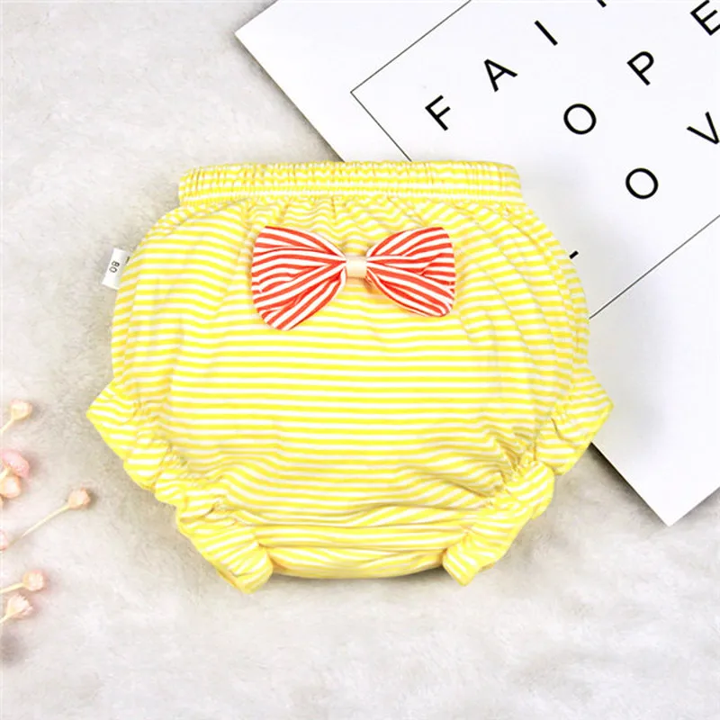 Нижнее белье для малышей от 0 до 3 лет штаны маленьких девочек Полосатые шорты