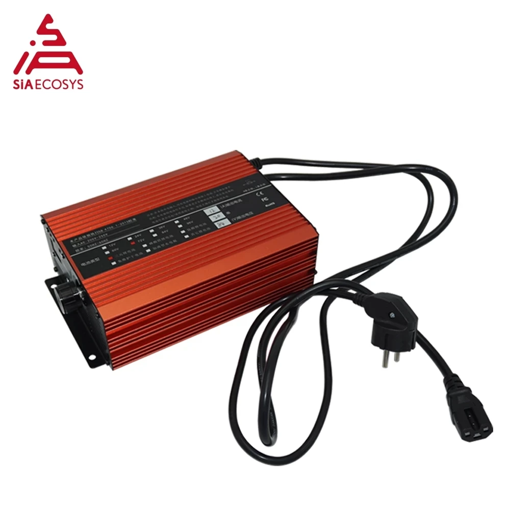 

EV Charger 1000W Input 110V or 220V 72V 3A - 12A Adjustable Battery Charger For Electric scooter Motorbike With CE