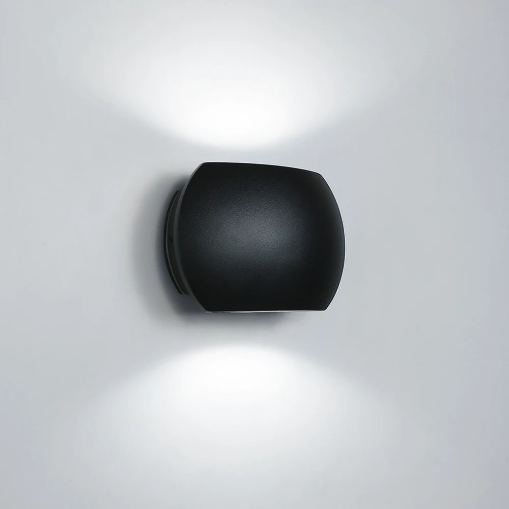 Черные современные настенные светильники для помещений и улицы IP65 6 вт/10 вт