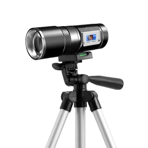 Фонарик для рыбалки с ЖК-дисплеем, 15 Вт, синийбелыйжелтый свет