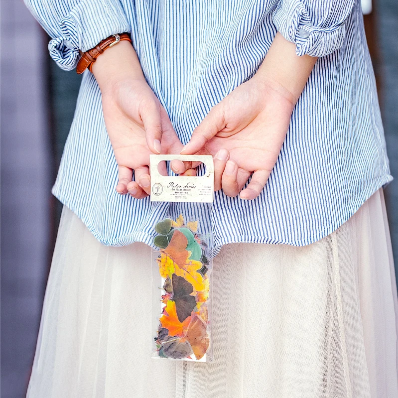 20 листов винтажные эвкалиптовые листья бумажные наклейки Набор Декоративные