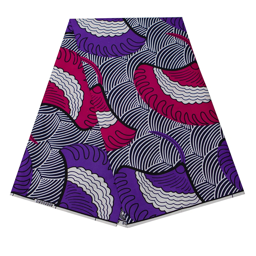 

2021 high quality 100% polyester African wax fabric wax prints fabric Ankara fabric Tissu for dress 6yards