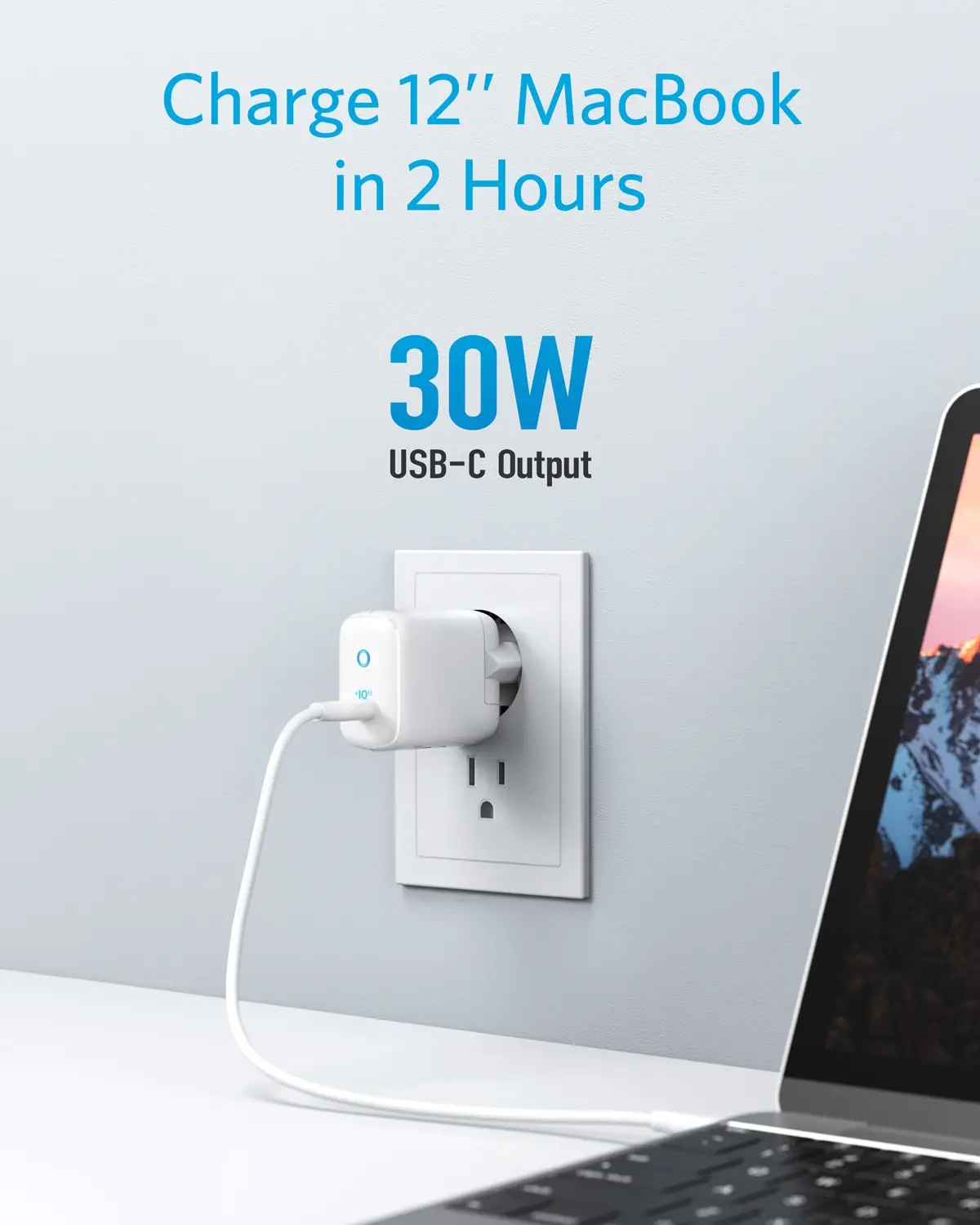 Зарядное устройство USB C адаптер быстрой зарядки Anker PowerPort III Mini Compact Type 30 Вт PIQ 3 0 для
