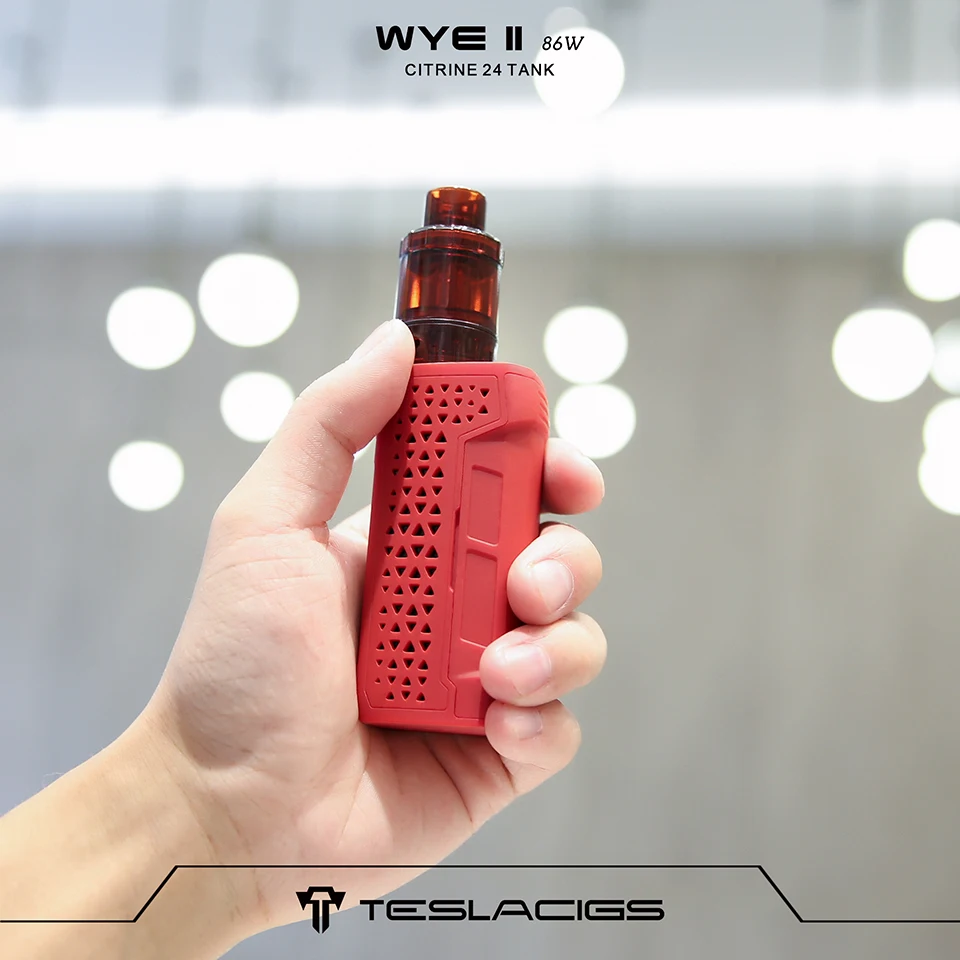 Набор для вейпа Tesla WYE II 86W TC с баком 4 мл цитрина 24 аккумулятор 18650 боксмод Telsa vs Punk