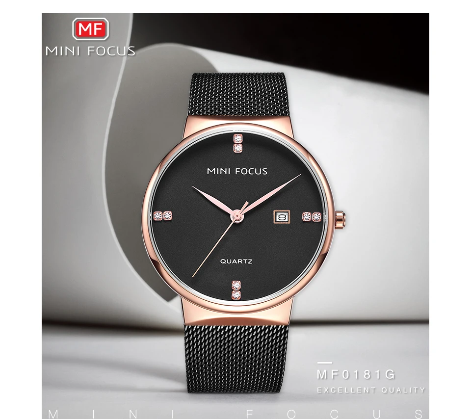 Мини фокус часы для мужчин Роскошные мужские s водонепроницаемые кварцевые