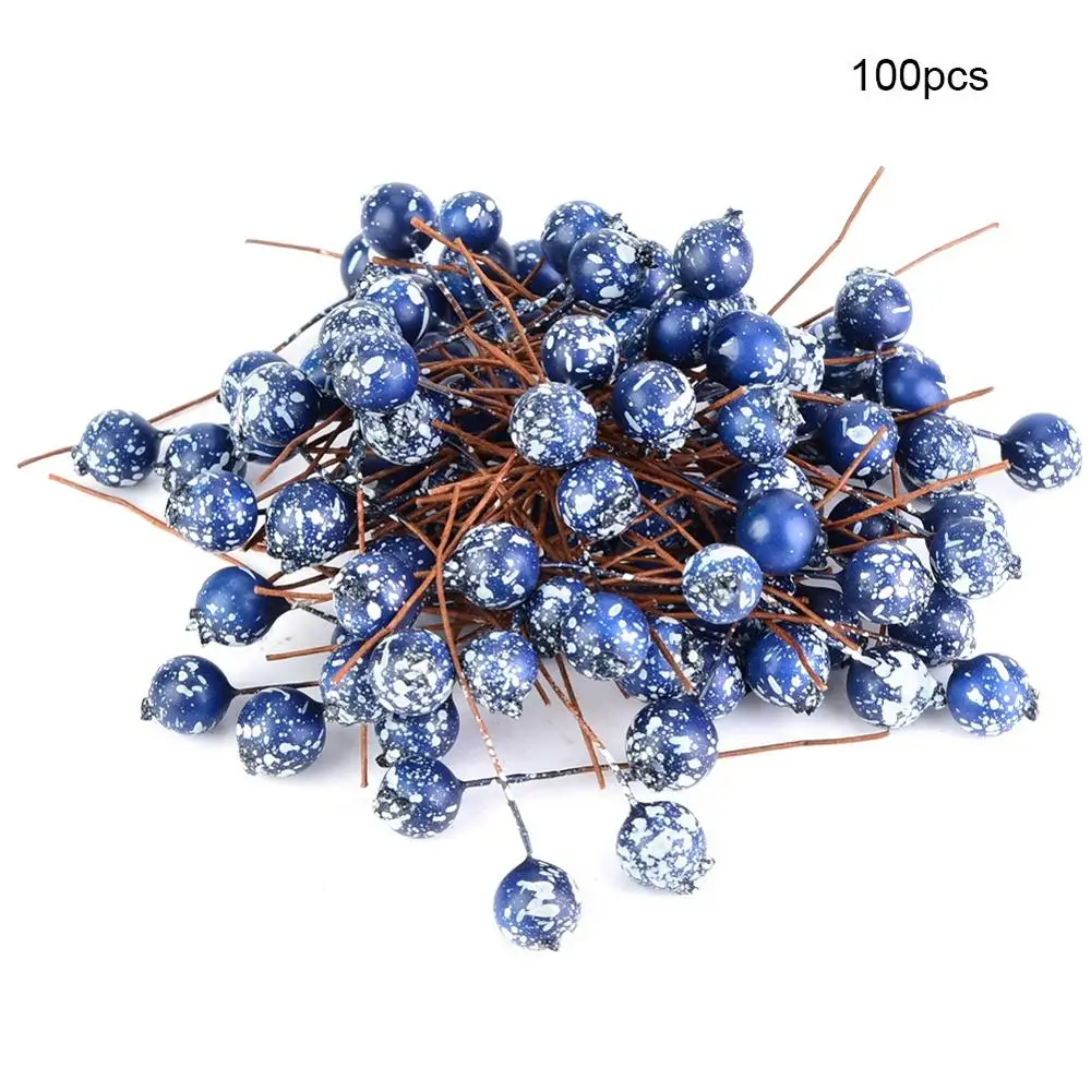 100 шт. искусственные вишневые рождественские ягоды украшения для дома DIY