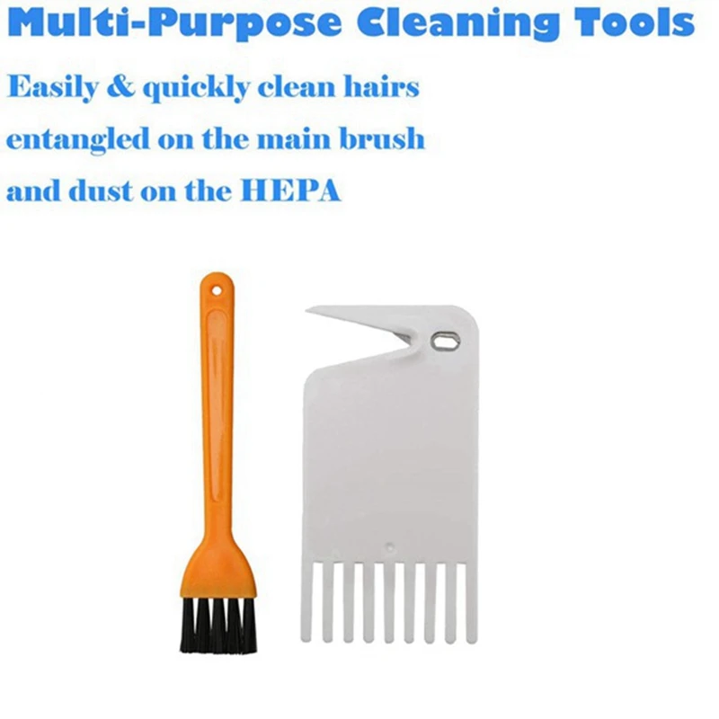 

2 Set Vacuum Cleaner Parts: 1 Set Main Brush Side Brush Hepa Filter Mop Cloth & 1 Set Cloths Mop Water Tank