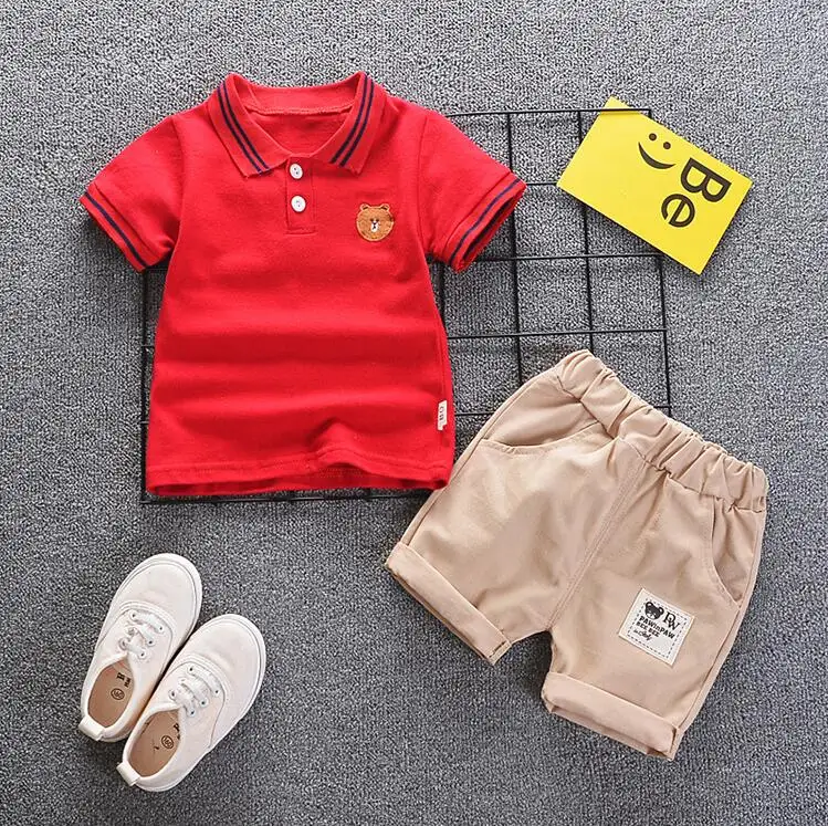 BibiCola Summer Baby Boy Clothing Sets Boys Clothes Printed Tops+Shorts Pants Infant Kids Tracksuit Set |