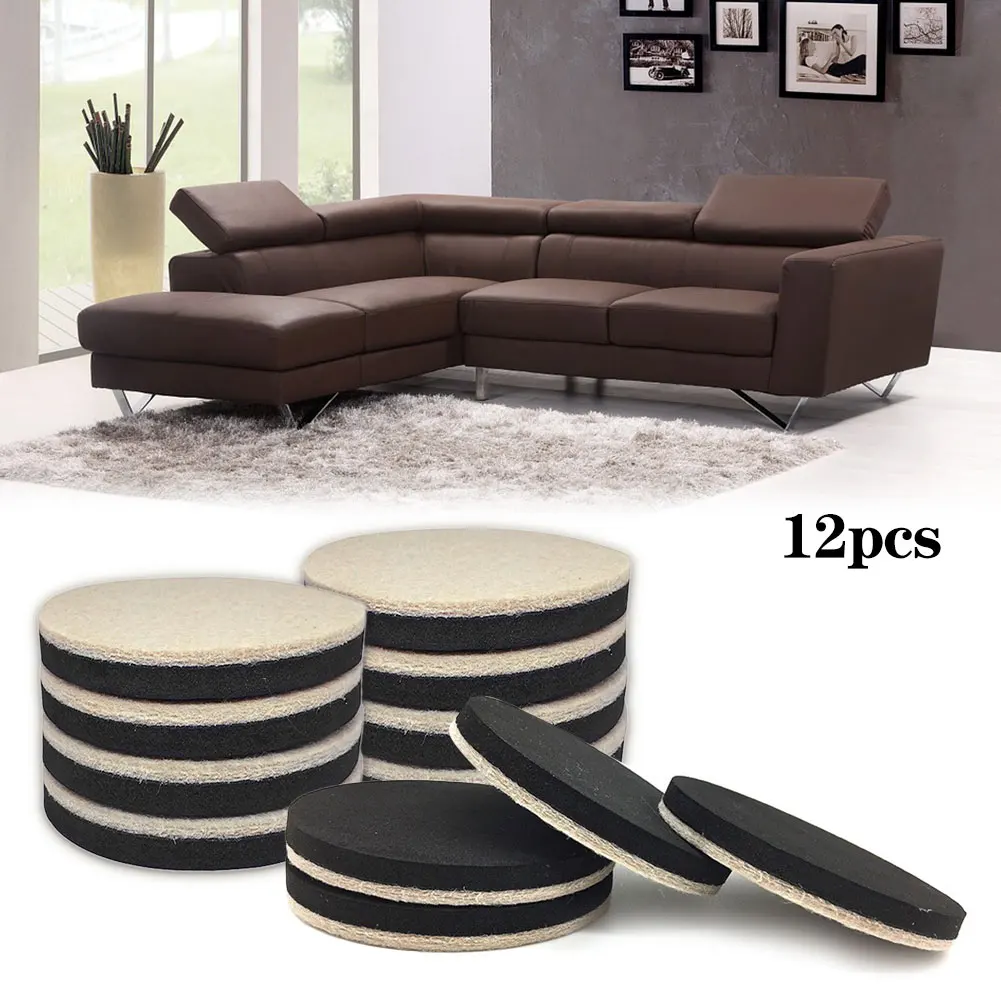 Слайдеры для мебели 12 шт. войлочные слайдеры мебельные накладки деревянных полов