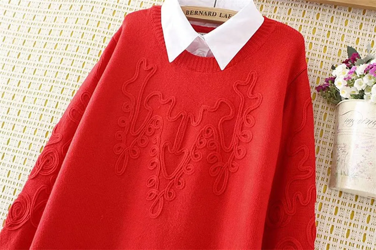 Размера плюс высококачественный кашемировый свитер женский вязаный Топ зима