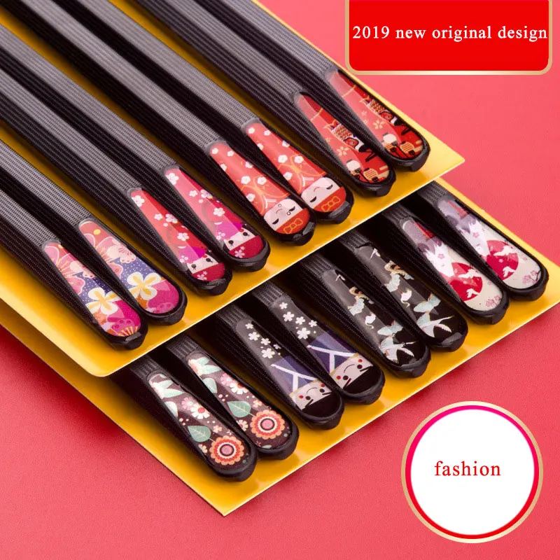 Творческий сплав палочки для еды Набор Суши китайская еда галстук линия японский