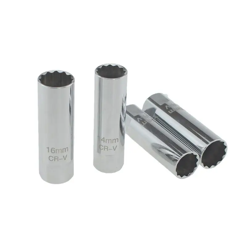 

14/16mm Spark Plug Socket 12 Point Remover Wrench Drive Repair Removal Accessory
