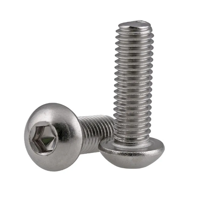 Винт с круглой головкой из нержавеющей стали 304 винт шестигранной болт 2 # 56 10 24 20