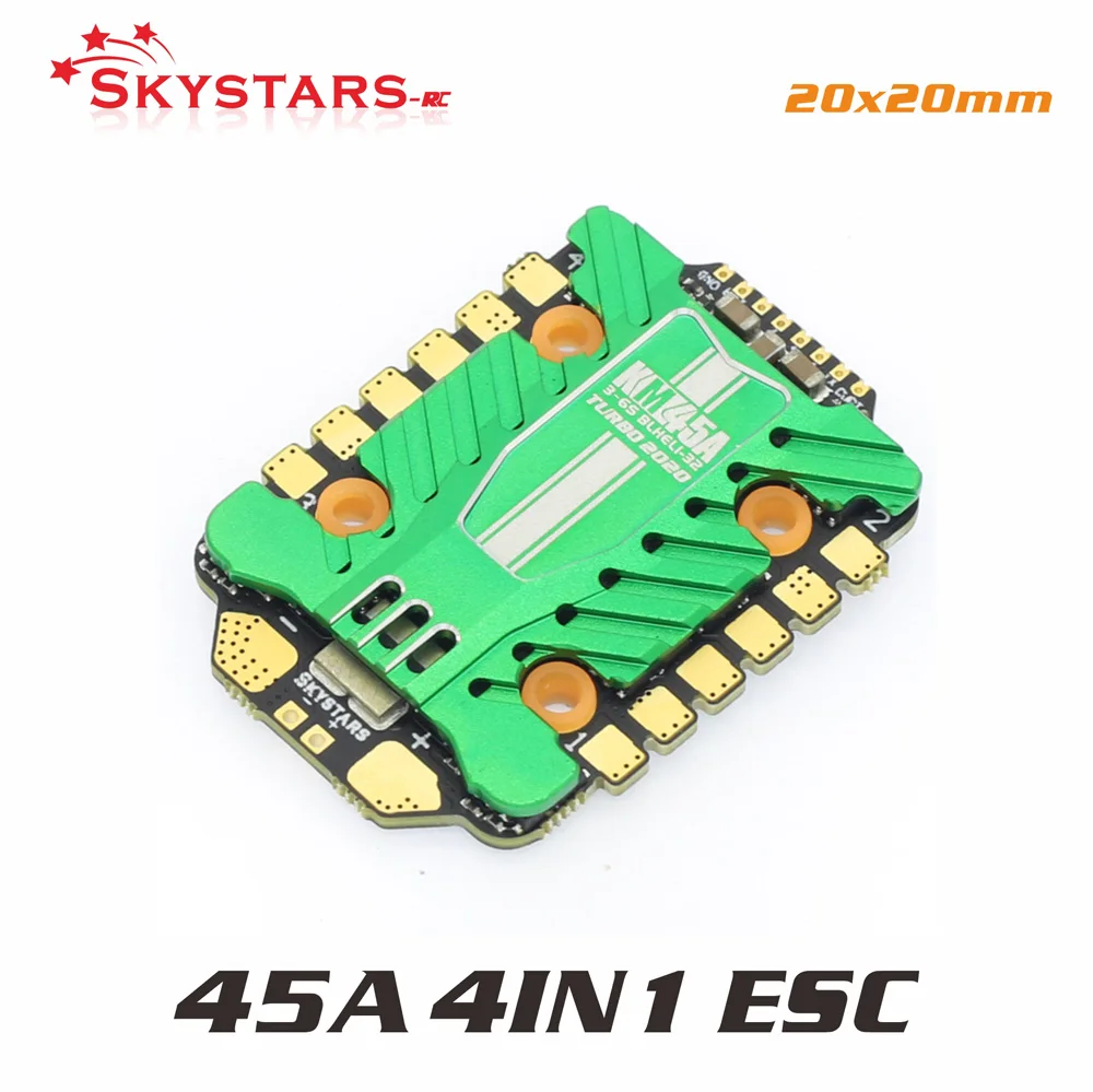 Skystars KM45A 4 в 1 ESC 3 6S 32 бит BLHELI электронный регулятор скорости 20x20 мм для