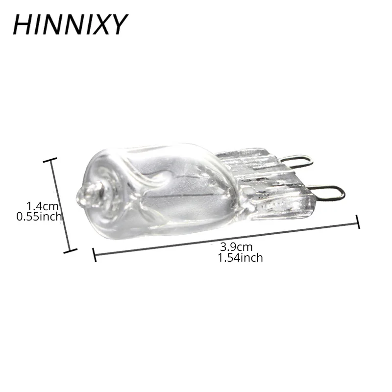 Hinnixy 10 шт./лот G9 галогенная лампа с регулируемой яркостью 25 Вт/40 Вт/60 Вт 110 В/220 В
