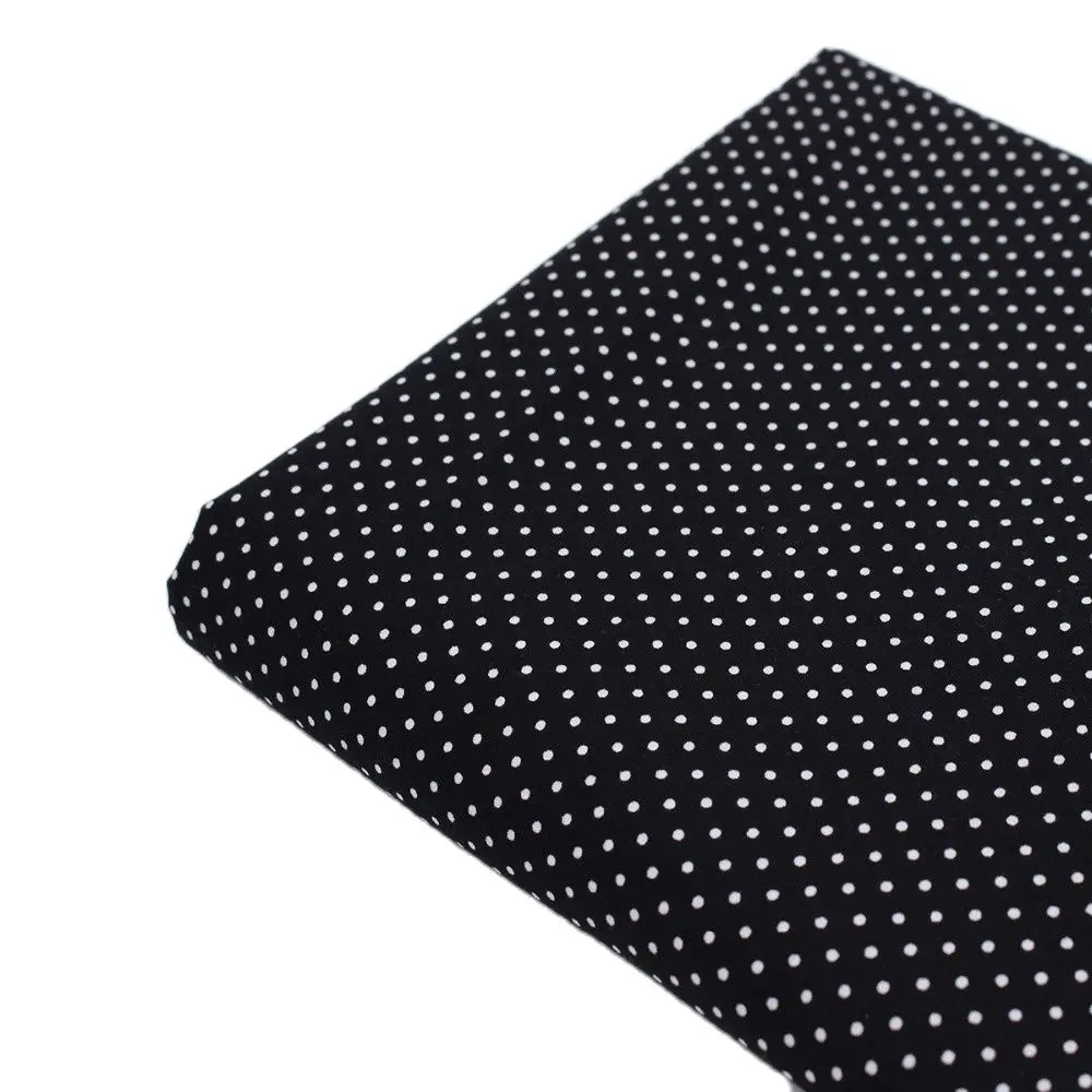 Черная ткань в белый горошек Tilda DIY Ручная работа шитье Дети платье В лоскутном