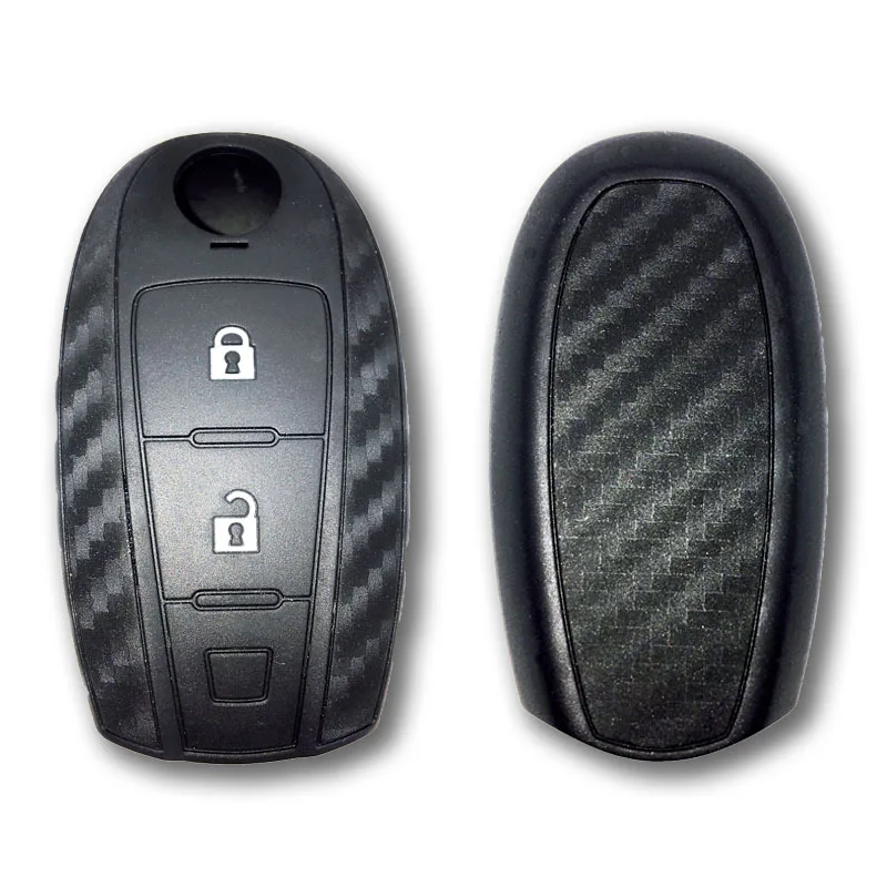 Мягкий силиконовый защитный чехол для автомобильного ключа с узором из