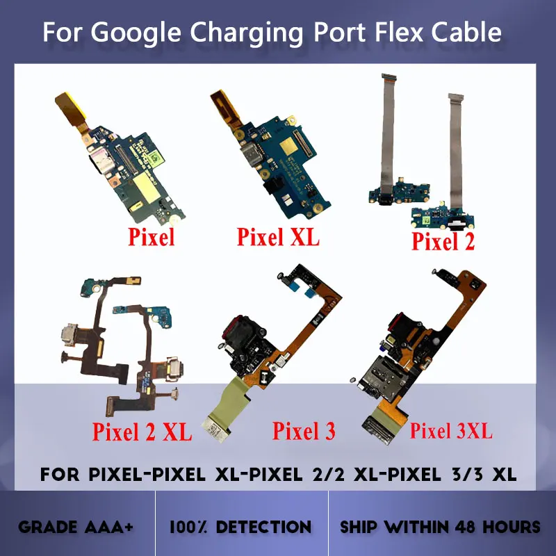 Печатная плата с зарядным портом для Google Pixel XL 2 3 3XL замена гибкого кабеля