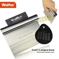 walfos stainless steel dough cutting pizza cake spatula fondant cake decoration tool kitchen accessories pastry spatula