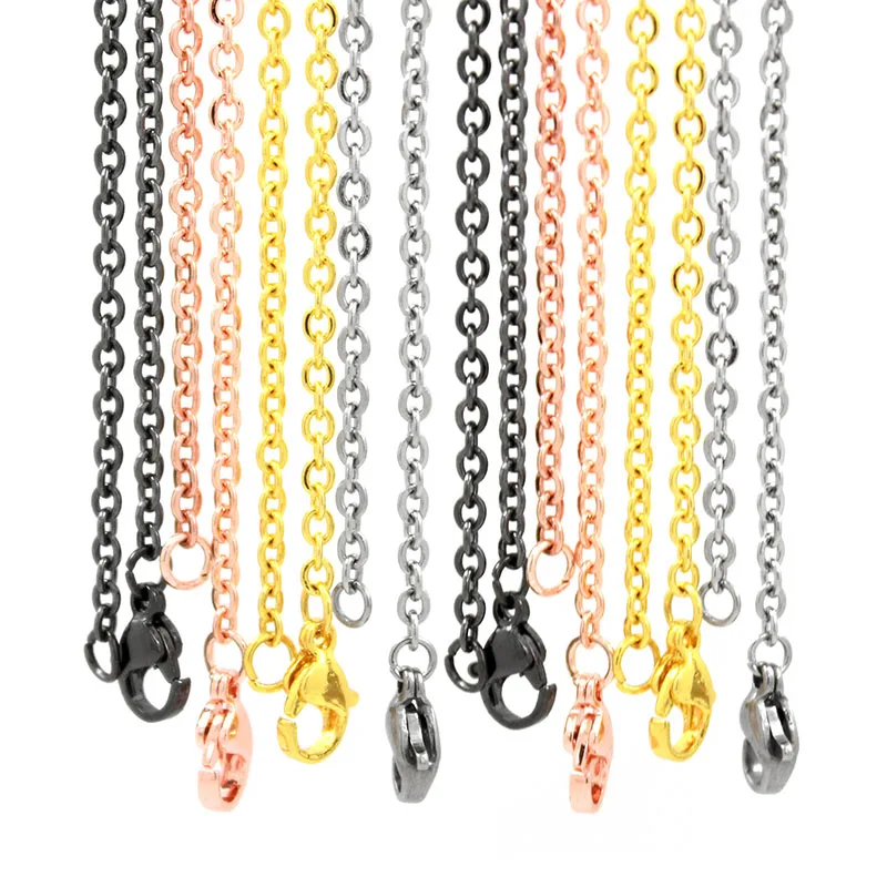 10 шт./лот оптовая продажа 316 цепочки из нержавеющей стали ожерелье Diy Ювелирные