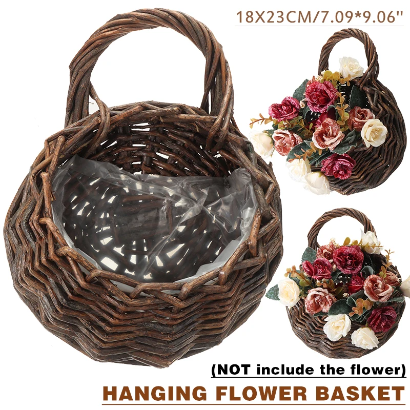 Корзины ручной работы для хранения корзина плетеная из ротанга террасы сада