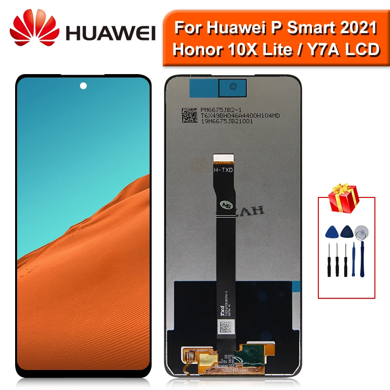 6 67 &quotоригинал для Huawei P Smart 2021 LCD Y7A дисплей сенсорный дигитайзер Запасные части