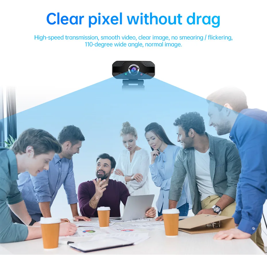 Fuers Full HD 1080P Smart веб камера видео звонок Встроенный микрофон для настольного