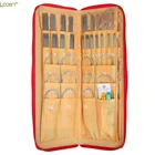 Спицы вязальные Looen 121 шт., 11 размеров 43 см 65 см 80 см, круговые спицы 88 шт., прямые спицы, крючки для вязания крючком с сумкой