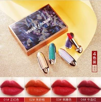 lipstick lipstick lip gloss makeup cosmetics carved lipstick set watery smooth smooth silk make up lipstick set
