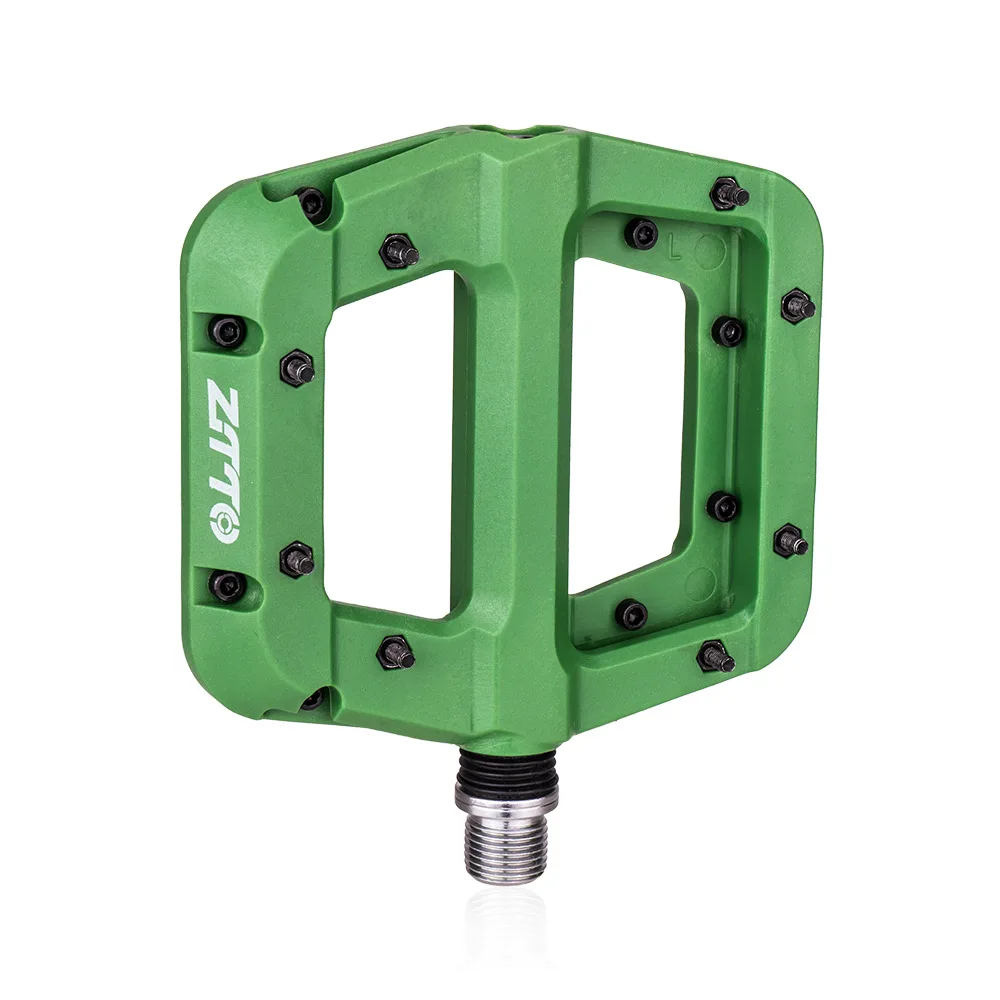 

2021 new Mountain Non-Slip Bike Pedals Platform Bicycle Flat Alloy Pedals 9/16" 3 Bearings for Road MTB Fixie Bikes