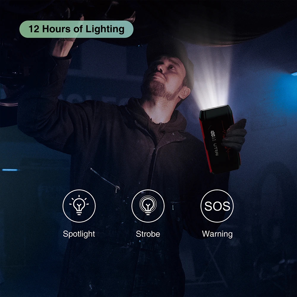 utrai jump starter 1600a 20000mah starting device power bank car booster battery emergency starter free global shipping