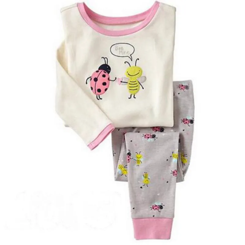 Новинка лета 2021 Детские пижамные комплекты хлопковая одежда для сна с длинным