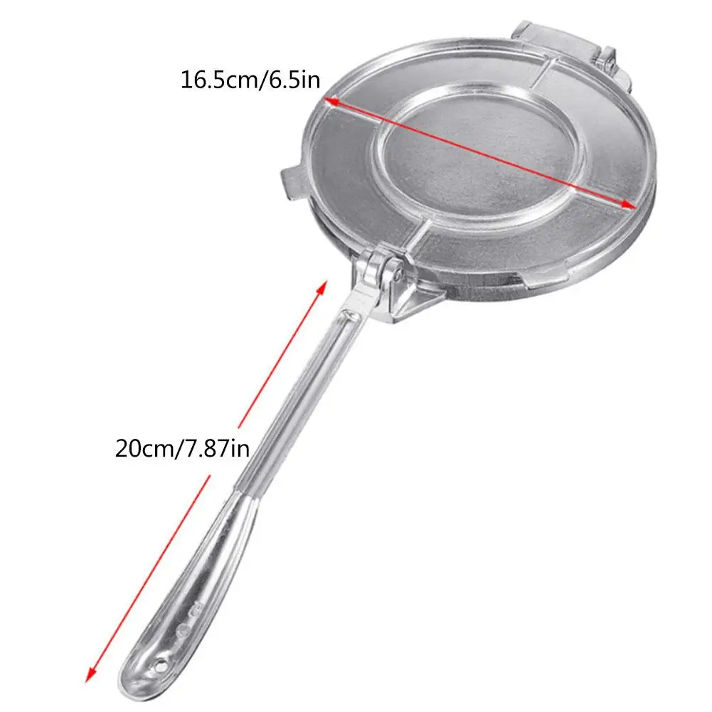 

6.5 Inch Tortilla Maker Press Pan Heavy Restaurant Commercial Aluminium Tortilla Pie Maker Press Tool For Outdoor Picnic