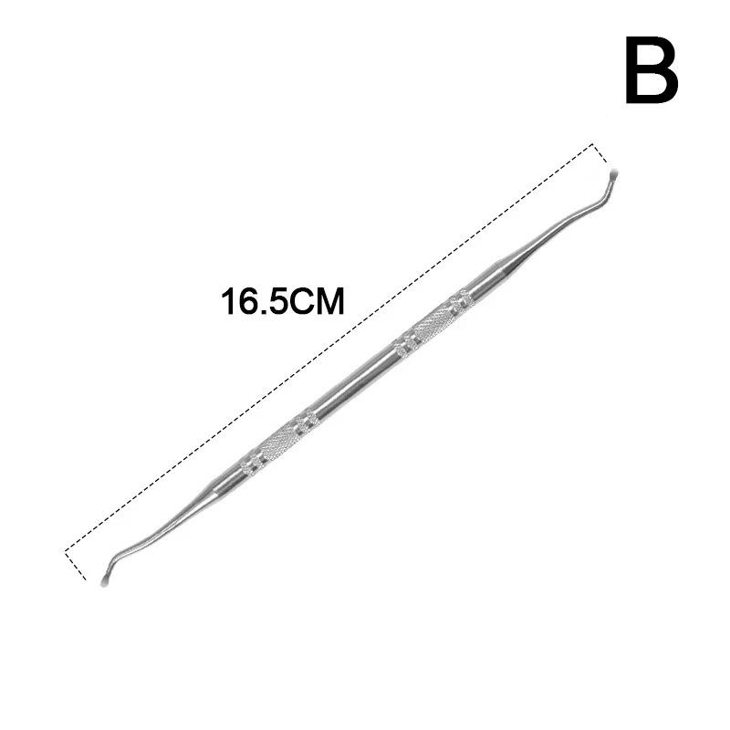 

Stainless Steel Double-ended Cuticle Pusher Dead Skin Remover Manicure Cleaner Care Nails Art Tool All for Beauty Nail Supply