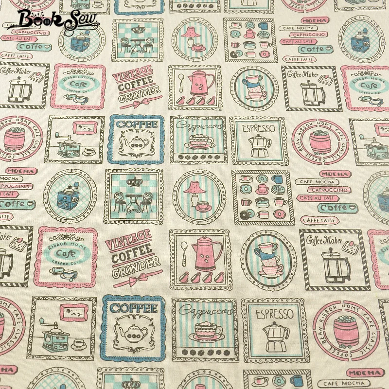 Booksew Textile Cotton Linen Fabric For Tablecloth Pillow Bag Curtain Cushion Zakka Home Theme Design Sewing Material Tissu