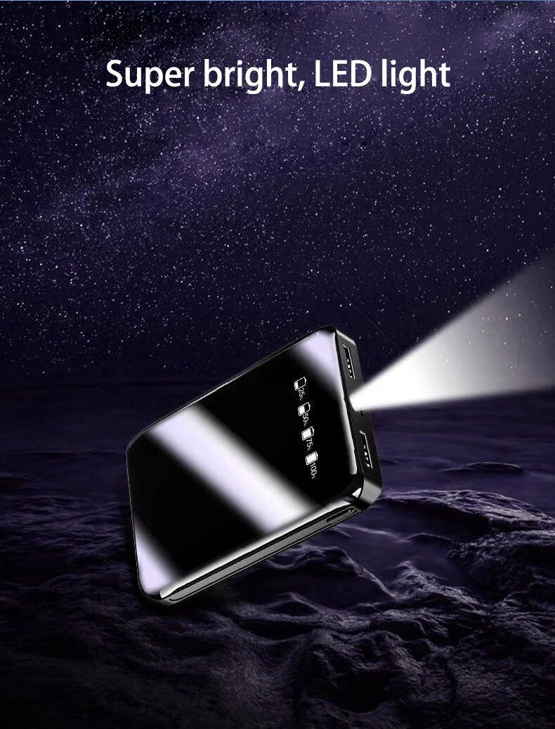 Mi ni power Bank 20000 мАч двойной USB mi power Bank для Xiao mi 8 iPhone9 быстрое зарядное устройство с двумя портами Usb внешний аккумулятор портативный