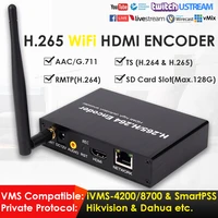 h 265h 264 wireless wifi 1080p hdmi video encoder wsd card slot for iptvvideo recordinglive broadcasting to youtube facebook