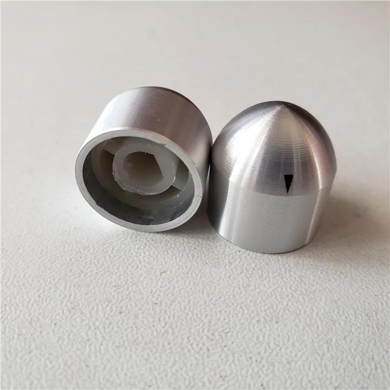 Ручка потенциометра с алюминиевой пластиковой крышкой гладкая цилиндрическая